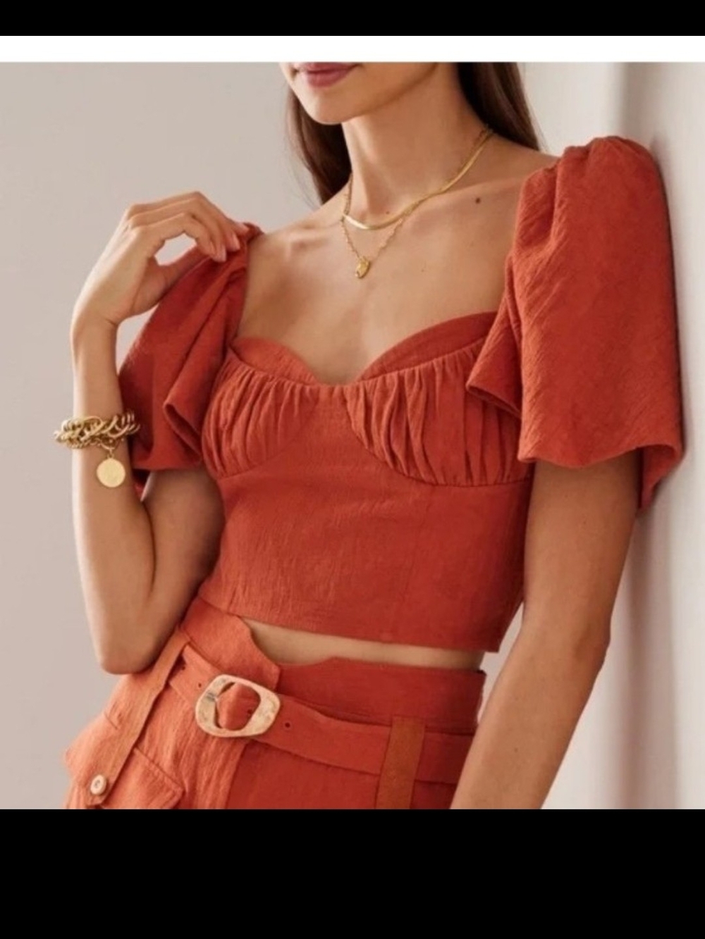 QUINCE Jonathan Simkhai crop top size 8